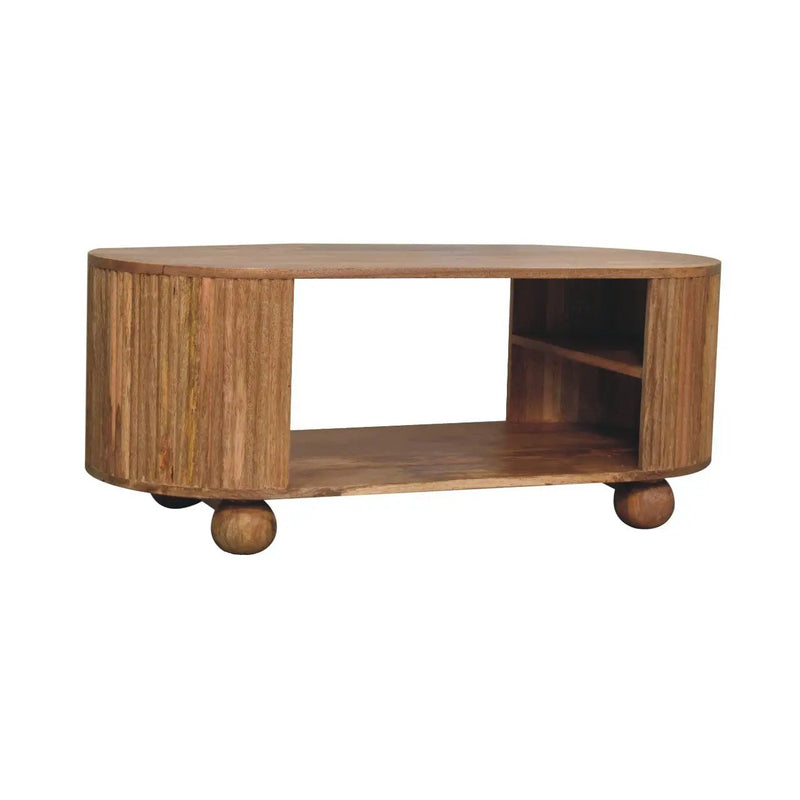 Soba - Ball Open Coffee Table - Oak by HouseOfZazla