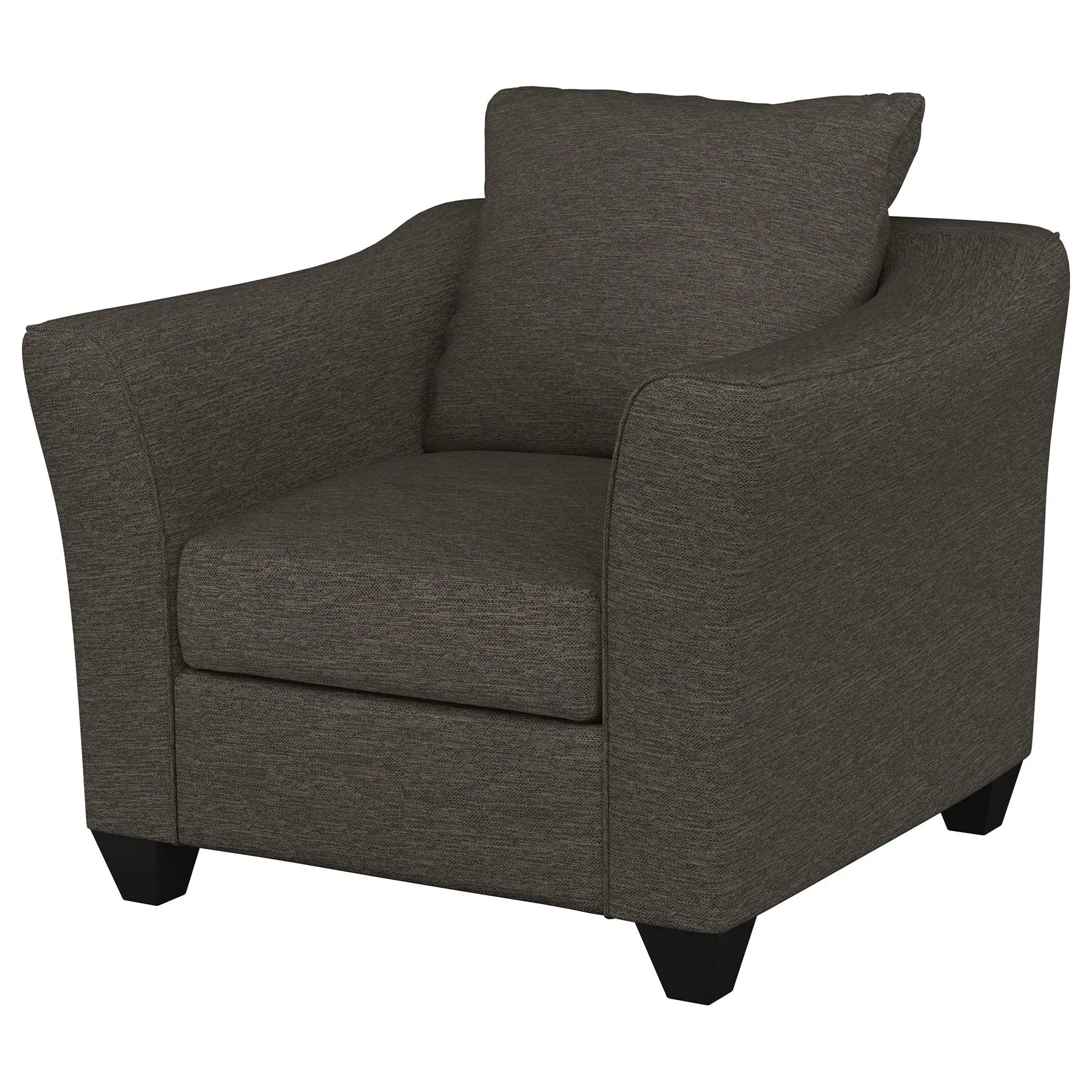 Paige - Flared Arm Chair - Charcoal Gray by HouseOfZazla
