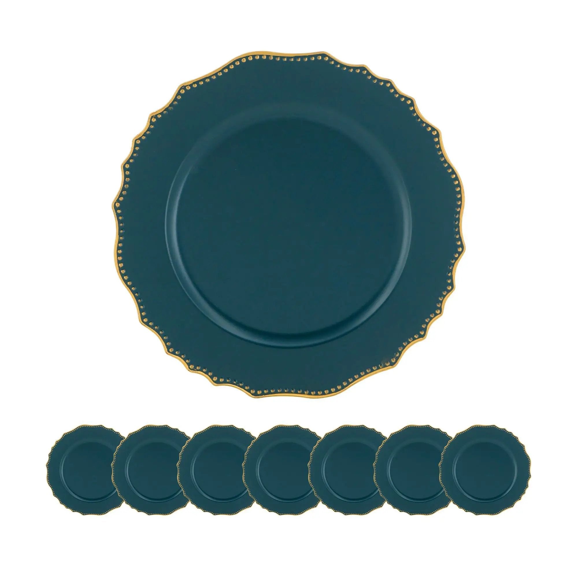 Premium Plastic Charger Plate (Set of 8) by HouseOfZazla