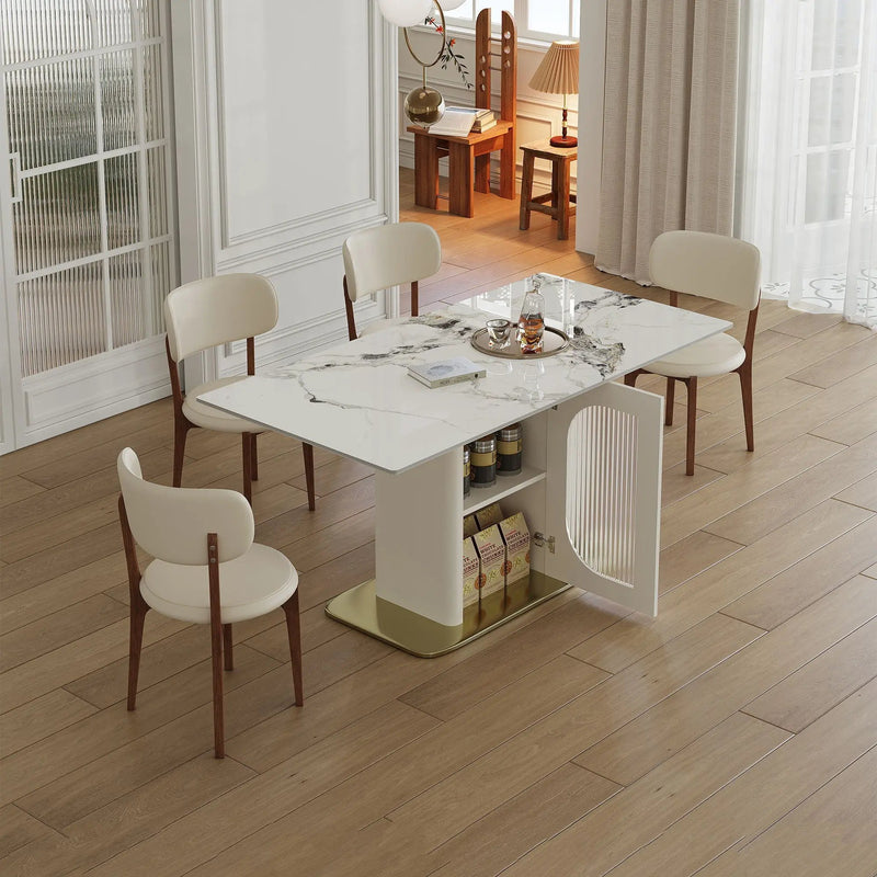Dining Table Set With Storage, Includes Chairs For Kitchen by HouseOfZazla