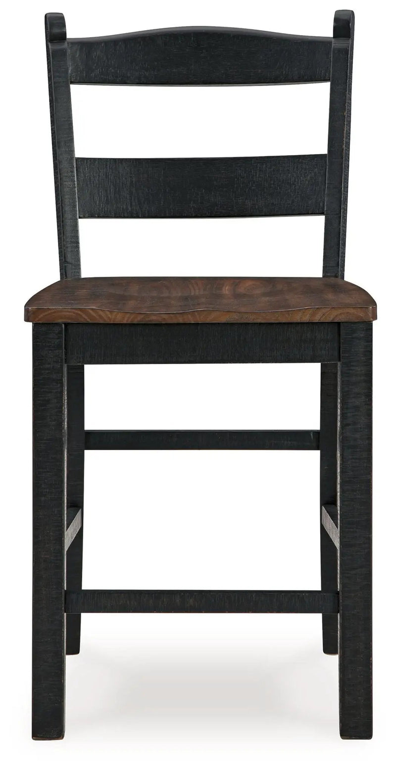 Valebeck - Barstool (Set of 2) - Black / Brown by Unique Piece Furniture