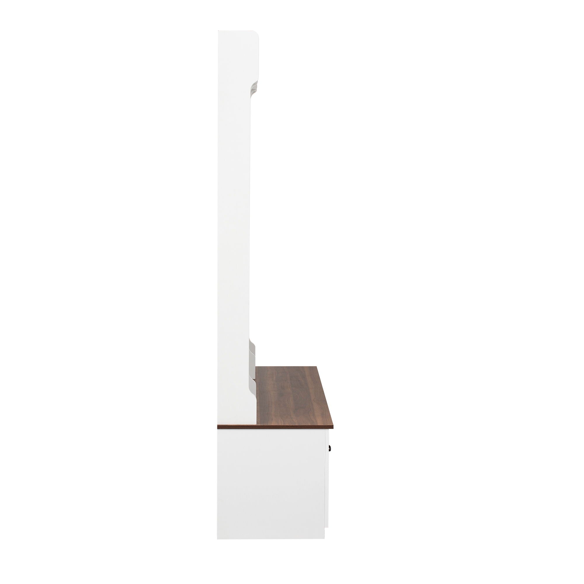5 In 1 Entryway Bench With Coat Rack, 7 Sturdy Hooks, 2 Spacious Drawers And Adjustable Shelves by HouseOfZazla
