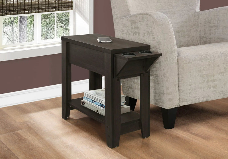 Accent Side Table, Storage, Lamp, Transitional Space-Saving Design by Unique Piece Furniture
