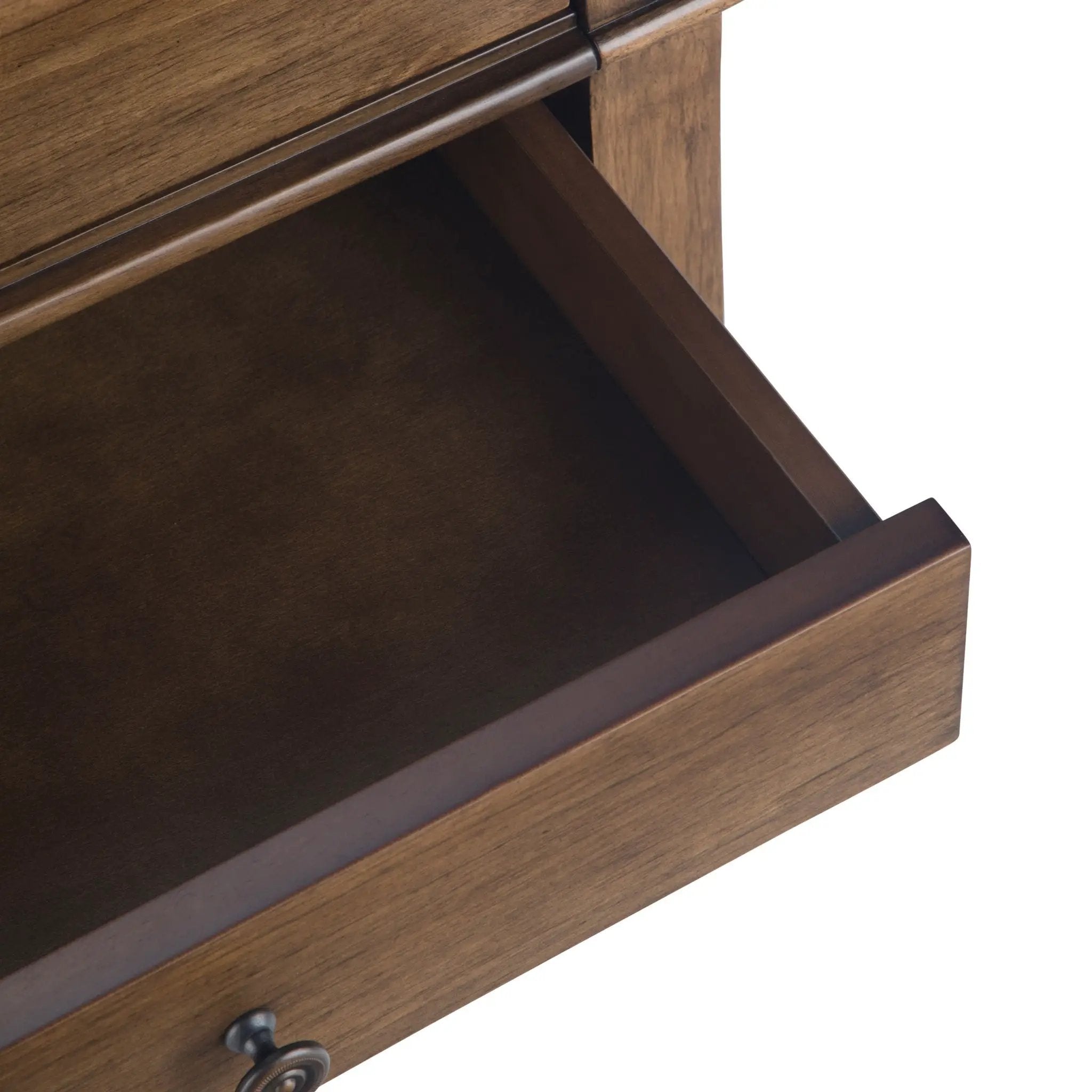 Carlton - Bedside Table - Rustic Natural Aged Brown by Unique Piece Furniture