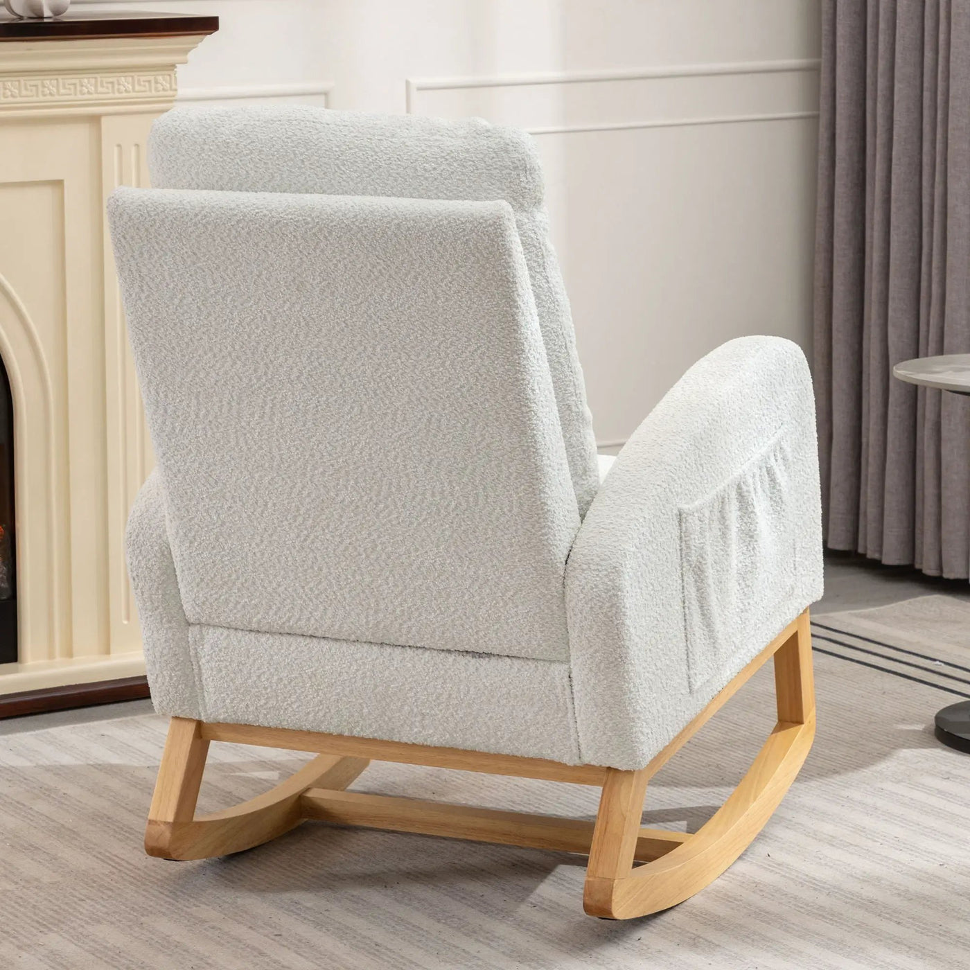 Accent Rocking Chair With Footrest, High Back by Unique Piece Furniture