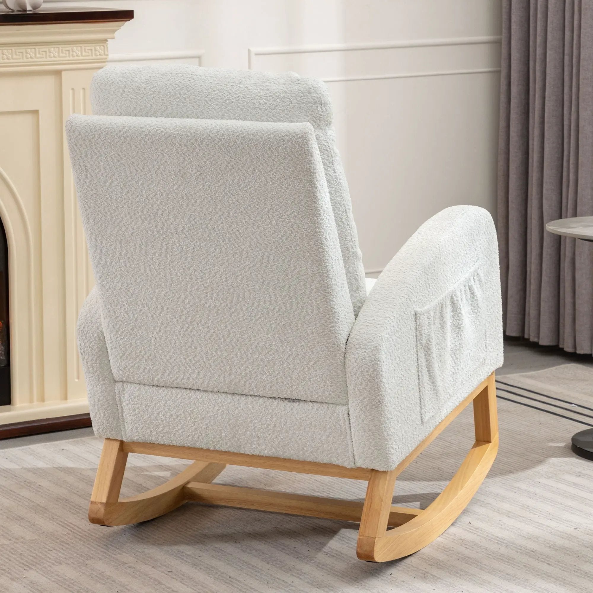 Accent Rocking Chair With Footrest, High Back by Unique Piece Furniture