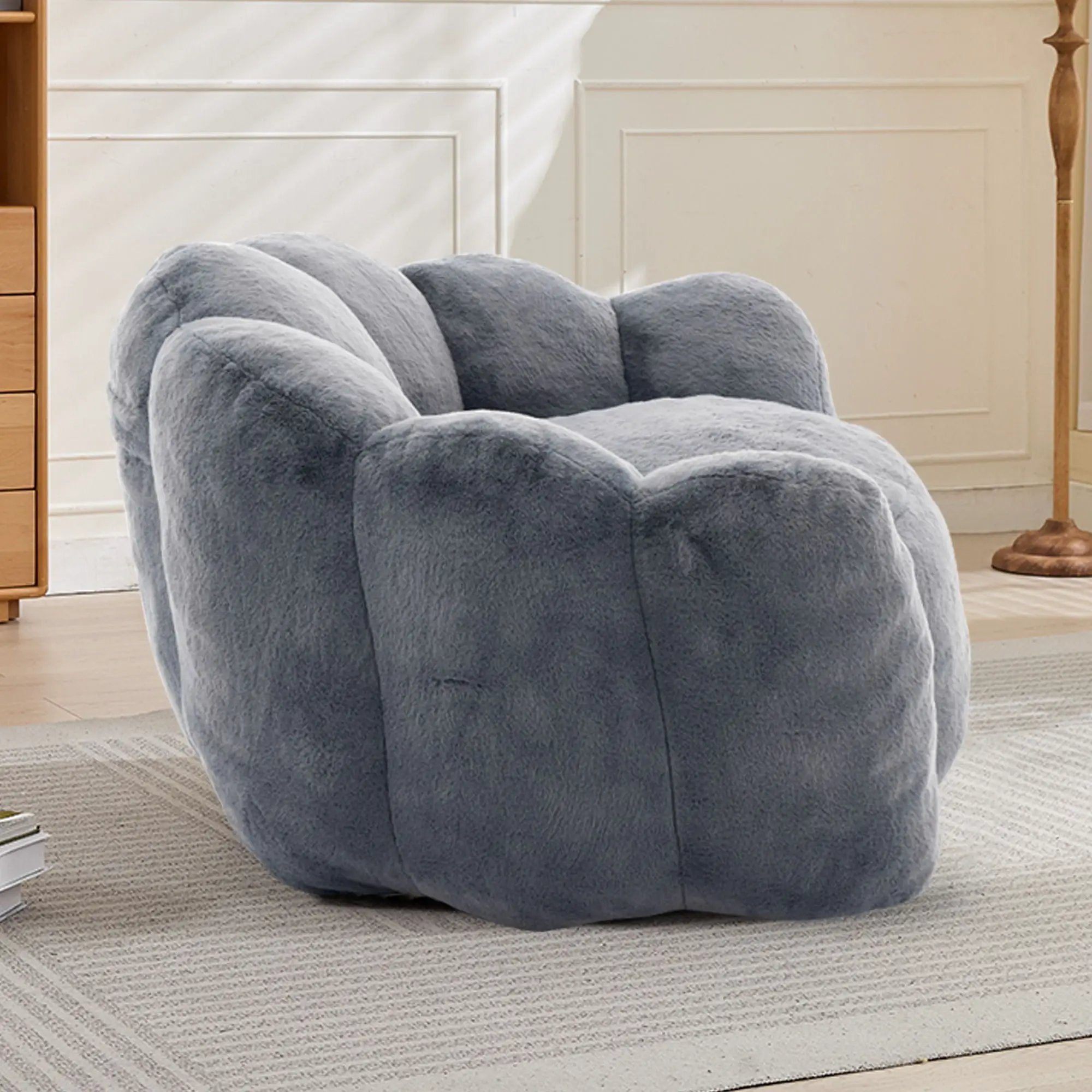 Lotus Style Compression Sofa With Pull Ring by Unique Piece Furniture
