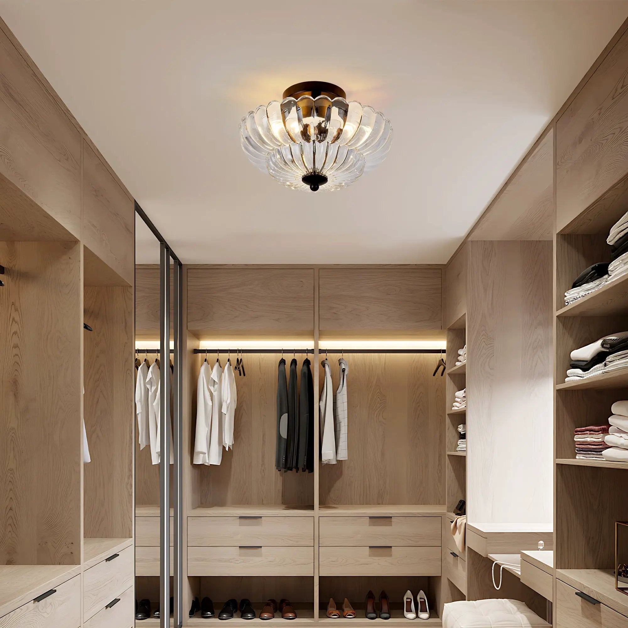 Smoky Semi Flush Mount Ceiling Light by HouseOfZazla
