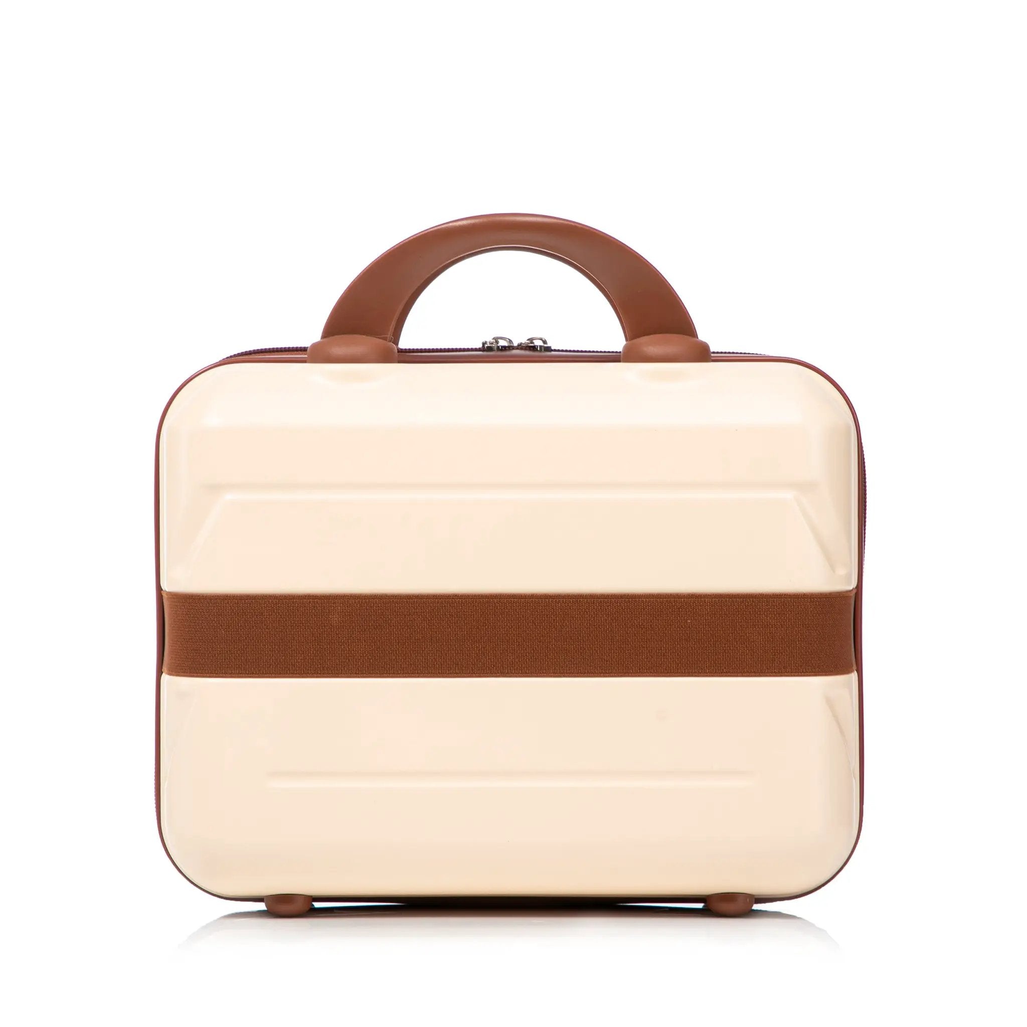 14'/20' 2-Piece Beige ABS Spinner Wheel Luggage Set by HouseOfZazla