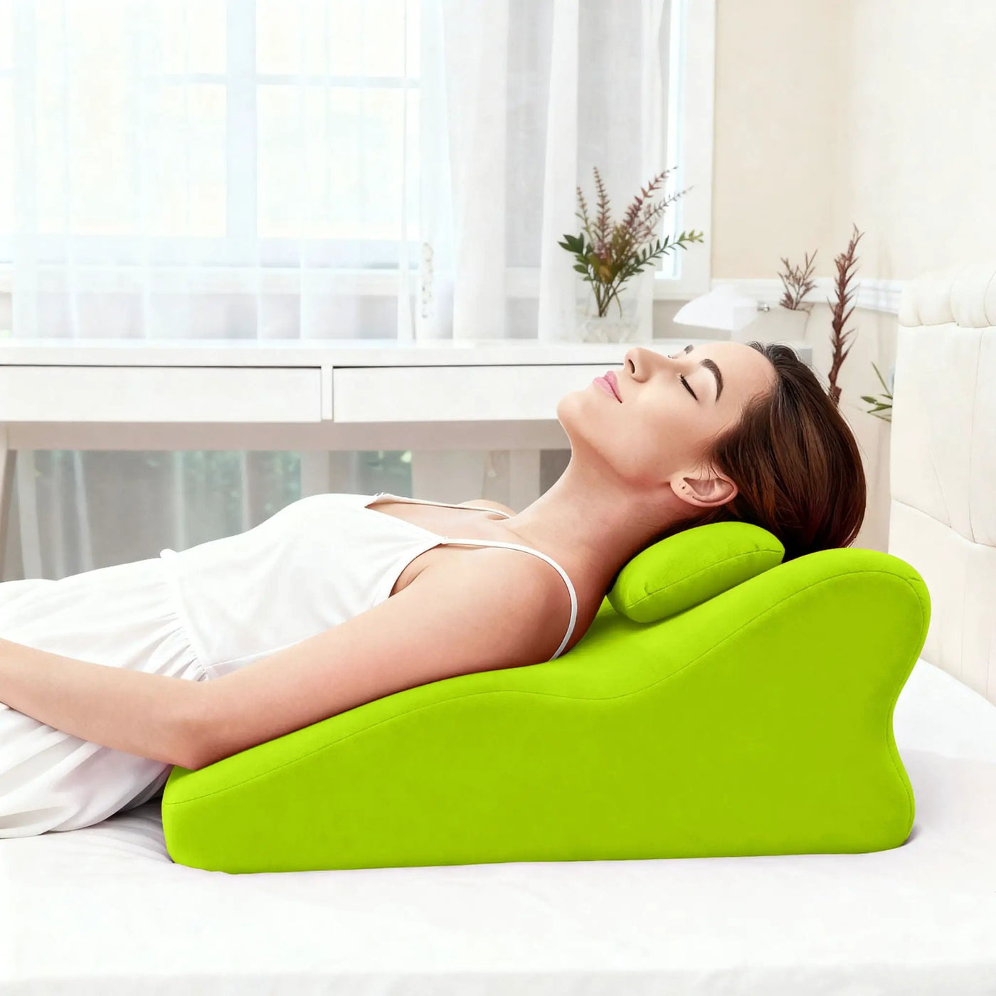 Ergonomic Spinal Posture Support Bed Pillow by Unique Piece Furniture