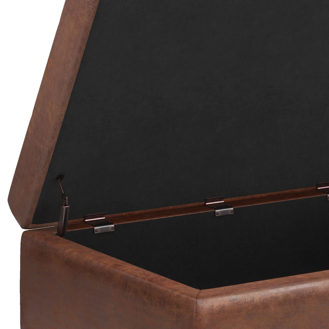 Shay - Large Square Coffee Table Storage Ottoman Mid-Century Style by HouseOfZazla