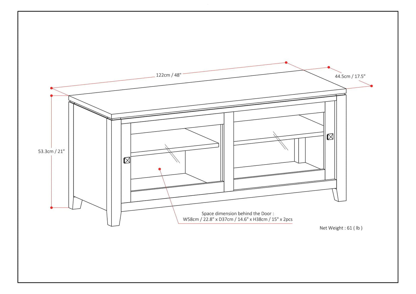 Cosmopolitan - Handcrafted TV Media Stand by HouseOfZazla