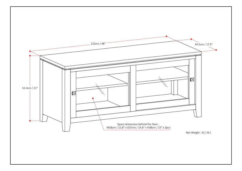 Cosmopolitan - Handcrafted TV Media Stand by Unique Piece Furniture