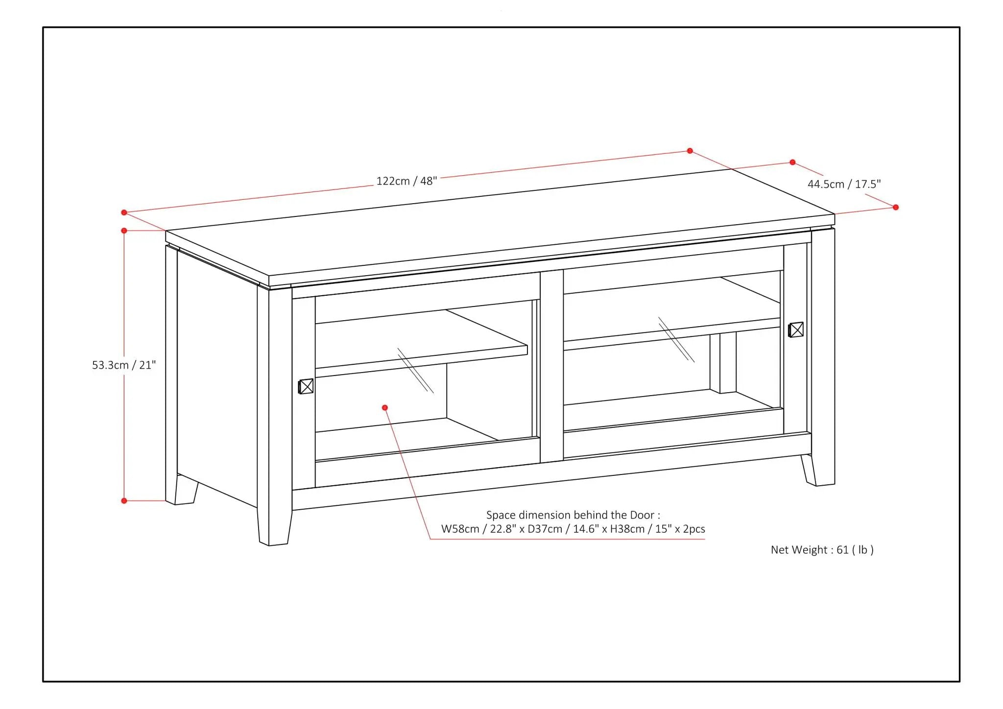 Cosmopolitan - Handcrafted TV Media Stand by HouseOfZazla