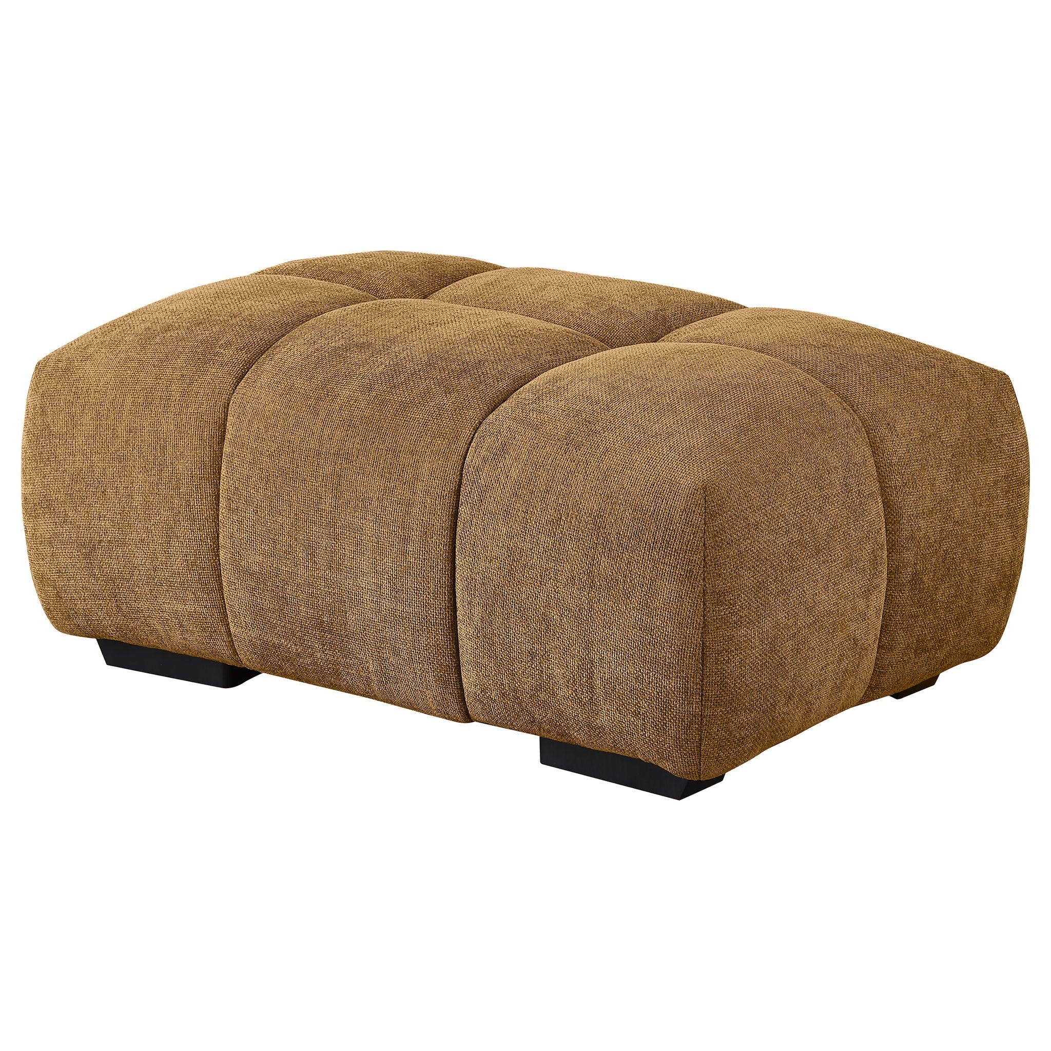 Calla - Rectangular Tufted Ottoman - Amber by HouseOfZazla