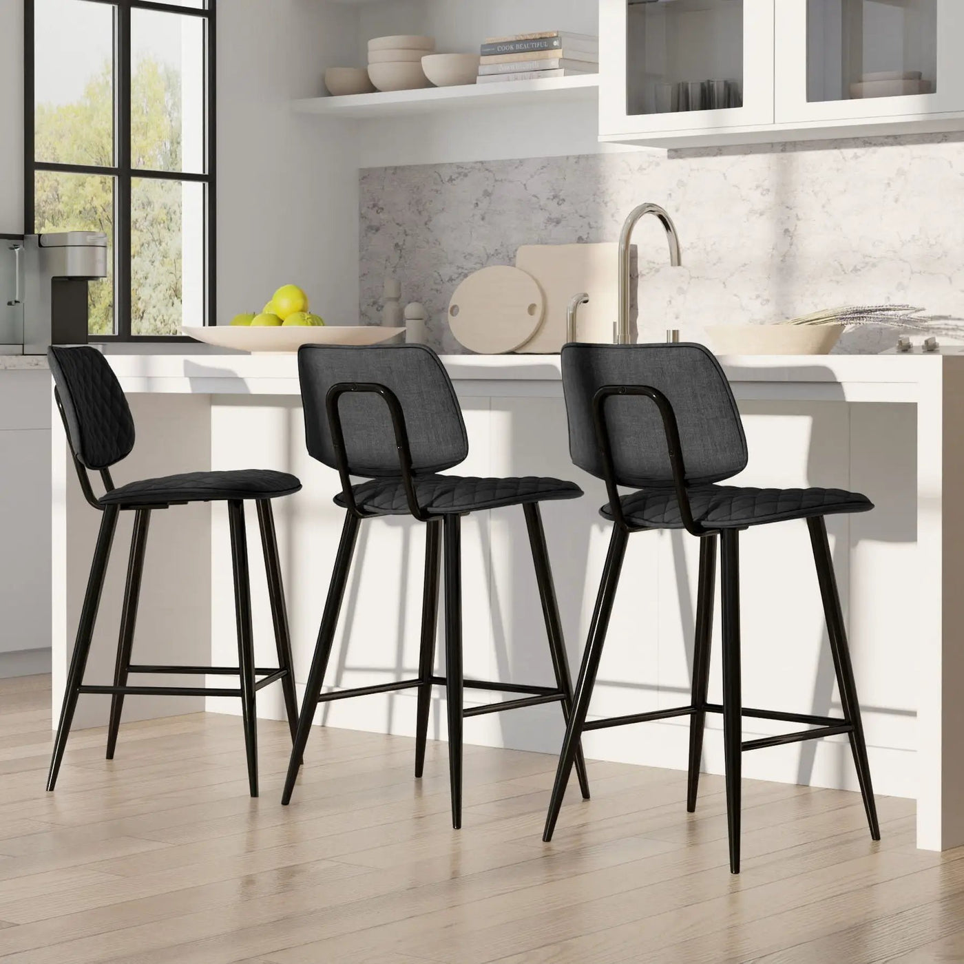 Raya - Upholstered Counter Height Stool (Set of 2) by Unique Piece Furniture