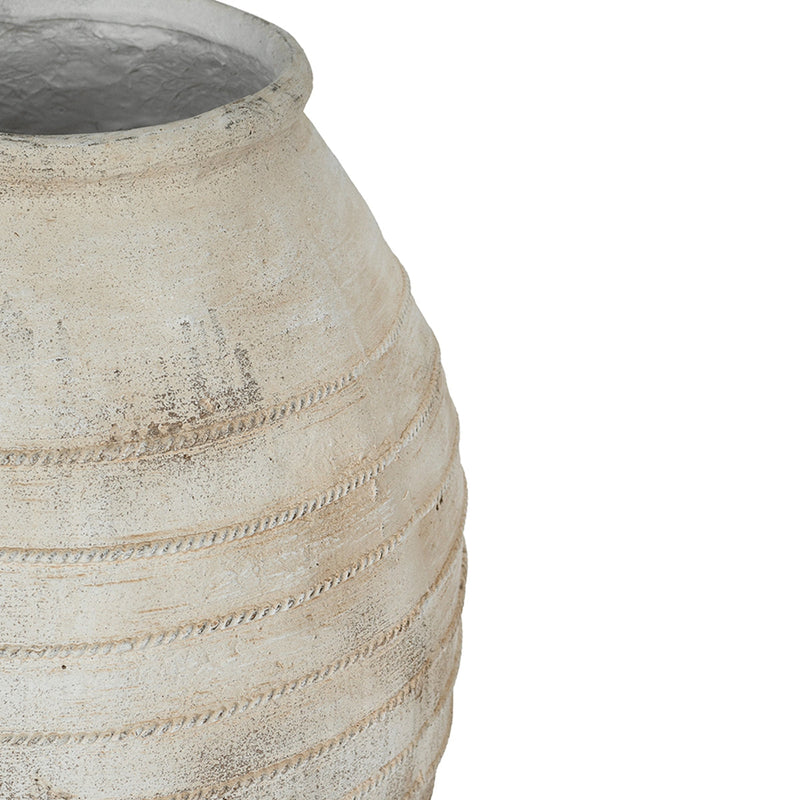 22.4x22.4x30.5" Large Magnesium Flower Pot with Weathered Finish by HouseOfZazla