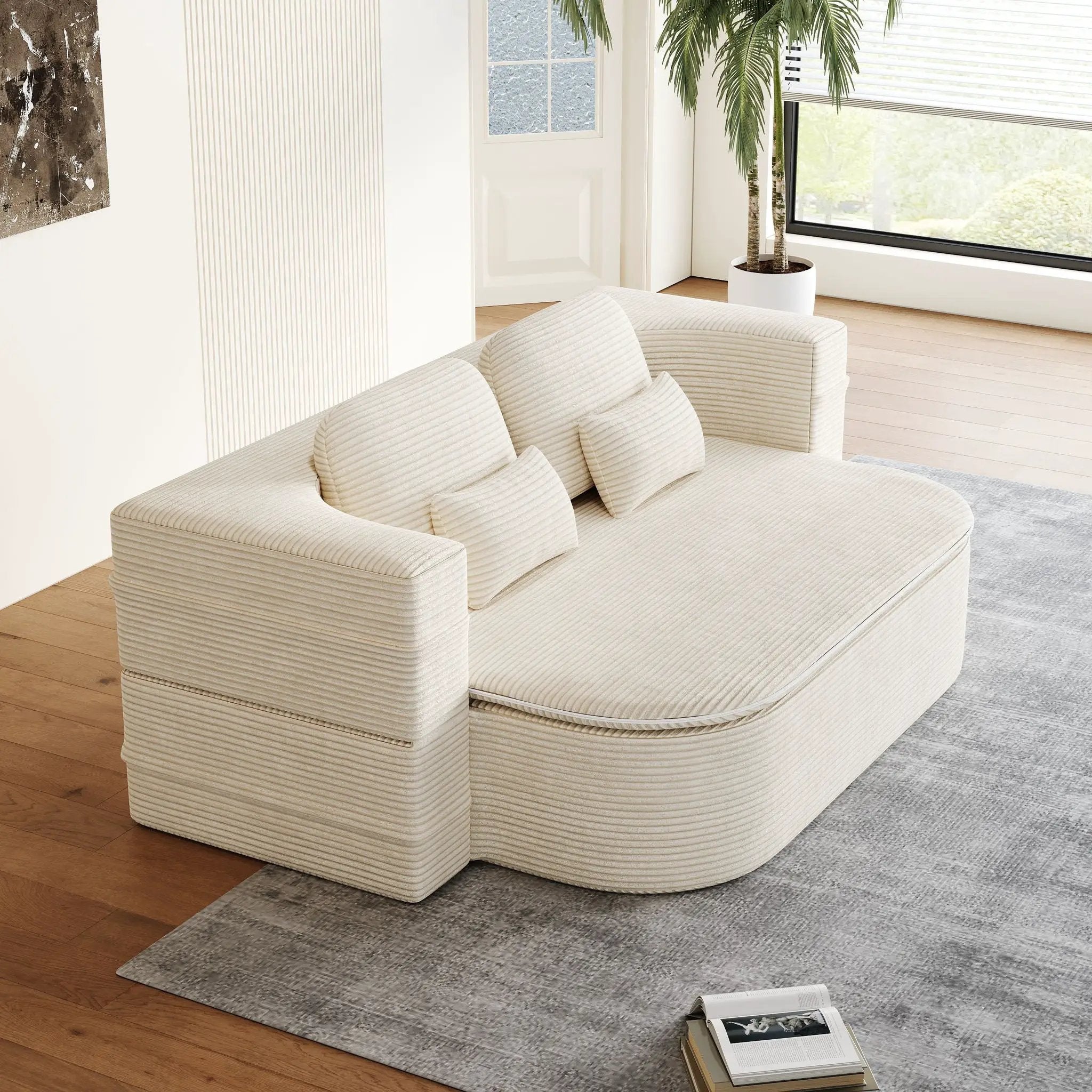2 In 1 Foldable Sofa Bed With Multi Functional Blanket by HouseOfZazla