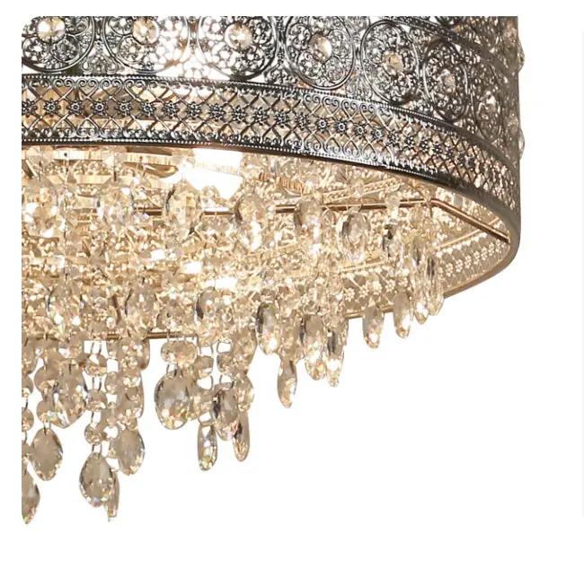 Open Box "24"" Brielle Crystal Chandelier Polished Nickel - River of Goods" by Selzalot