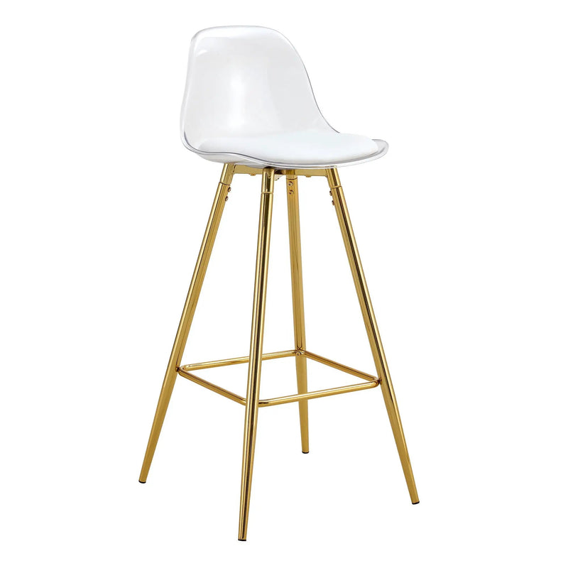 Stylish Upholstered Bar Chairs With Metal Leg by Unique Piece Furniture