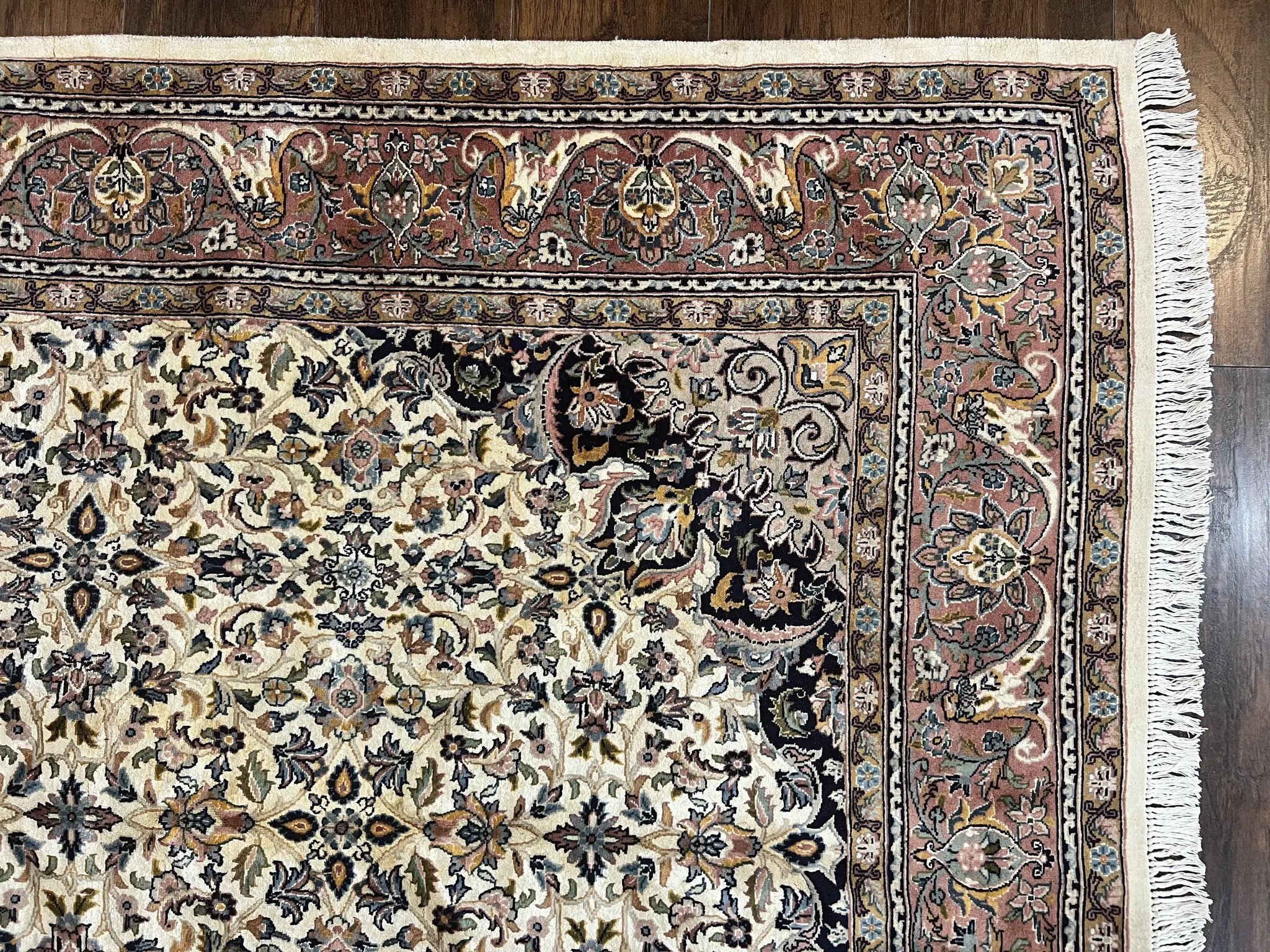 Pak Persian Rug 5x8, Handmade Wool Oriental Carpet, Vintage Rug, Floral Allover, Very Fine 320 KPSI by Jewel Rugs