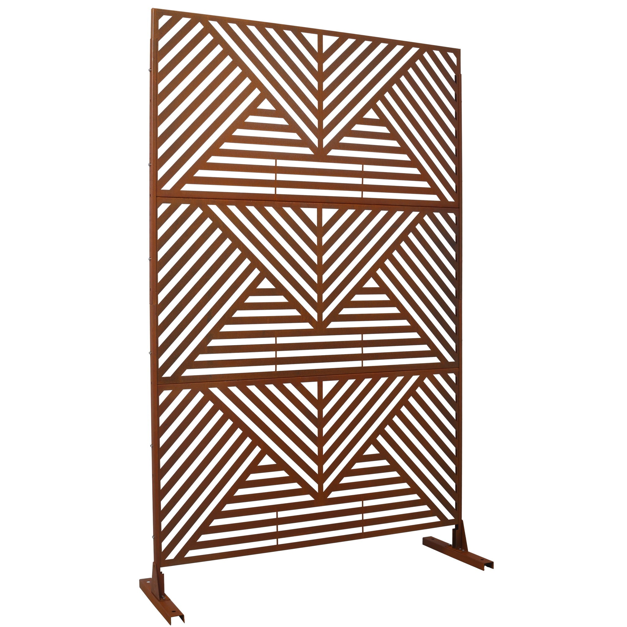 Freestanding Outdoor & Indoor Freestanding Metal Privacy Screen by Unique Piece Furniture