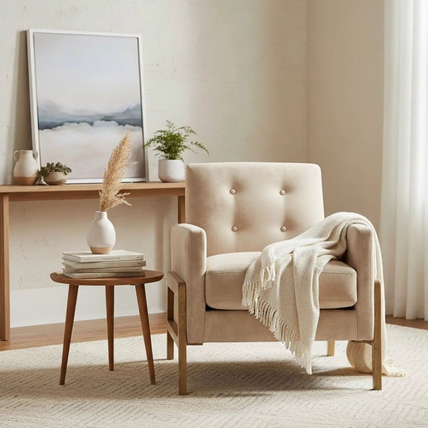 Matson - Tufted Back Accent Chair by HouseOfZazla