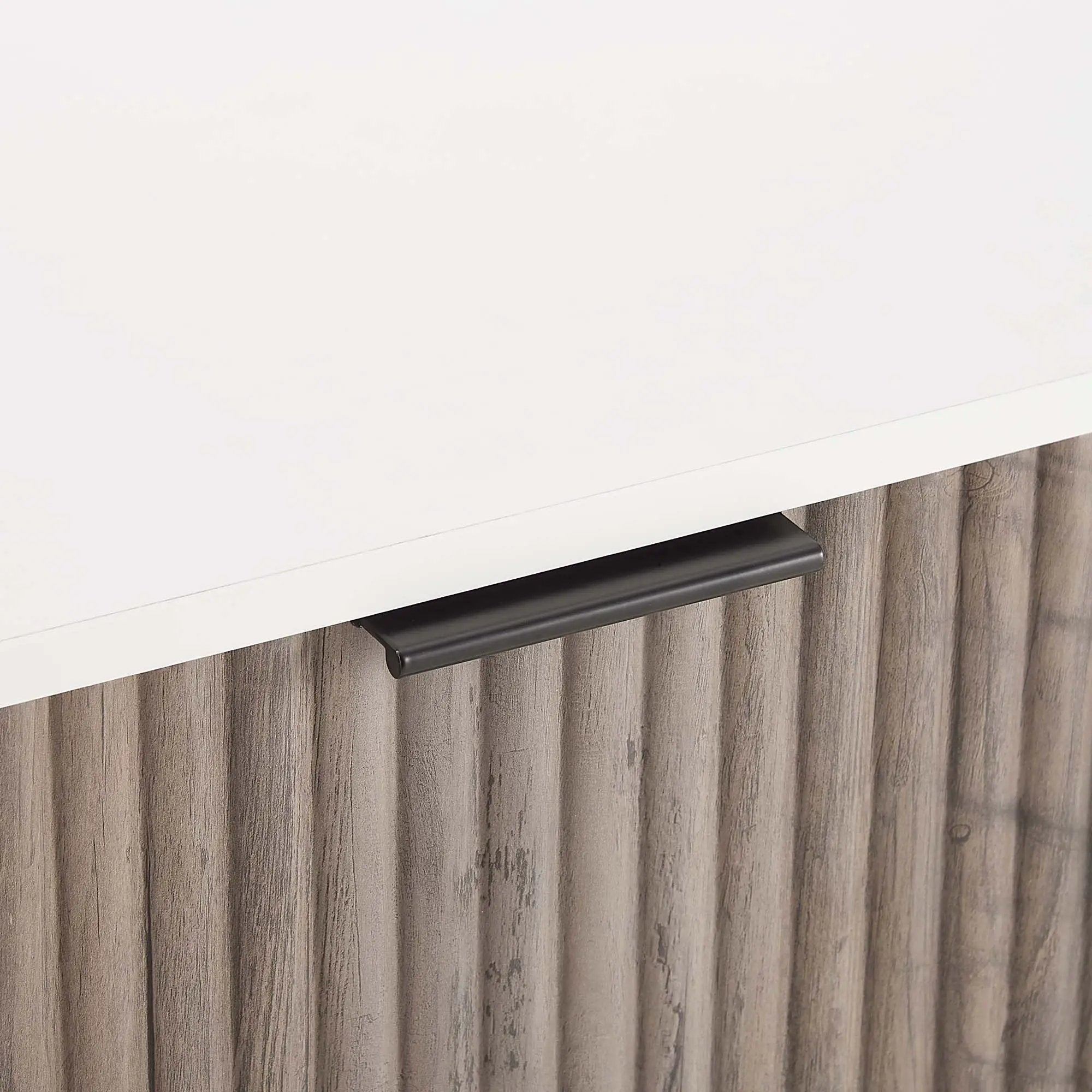 Dumbo - Fluted Dresser - Gray / White by HouseOfZazla