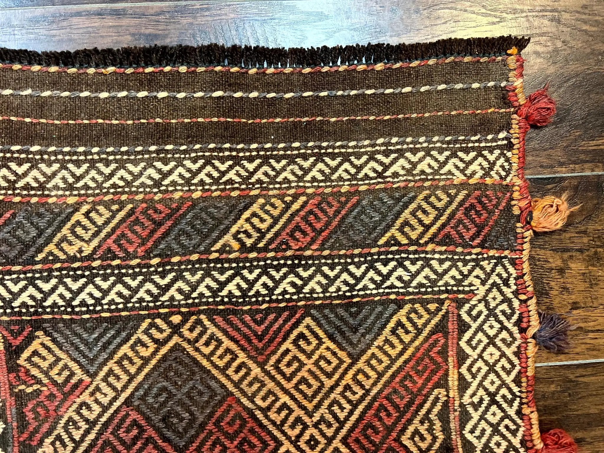 Tribal Runner Rug 2x8, Pakistani Turkoman Runner, Wool Handmade Vintage Rug by Jewel Rugs