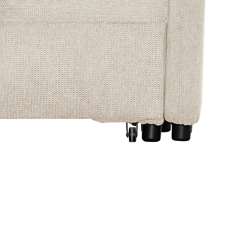 Convertible Single Chair Bed With Computer Board And USB Ports, 3 In 1 Sofa Bed - Beige by HouseOfZazla