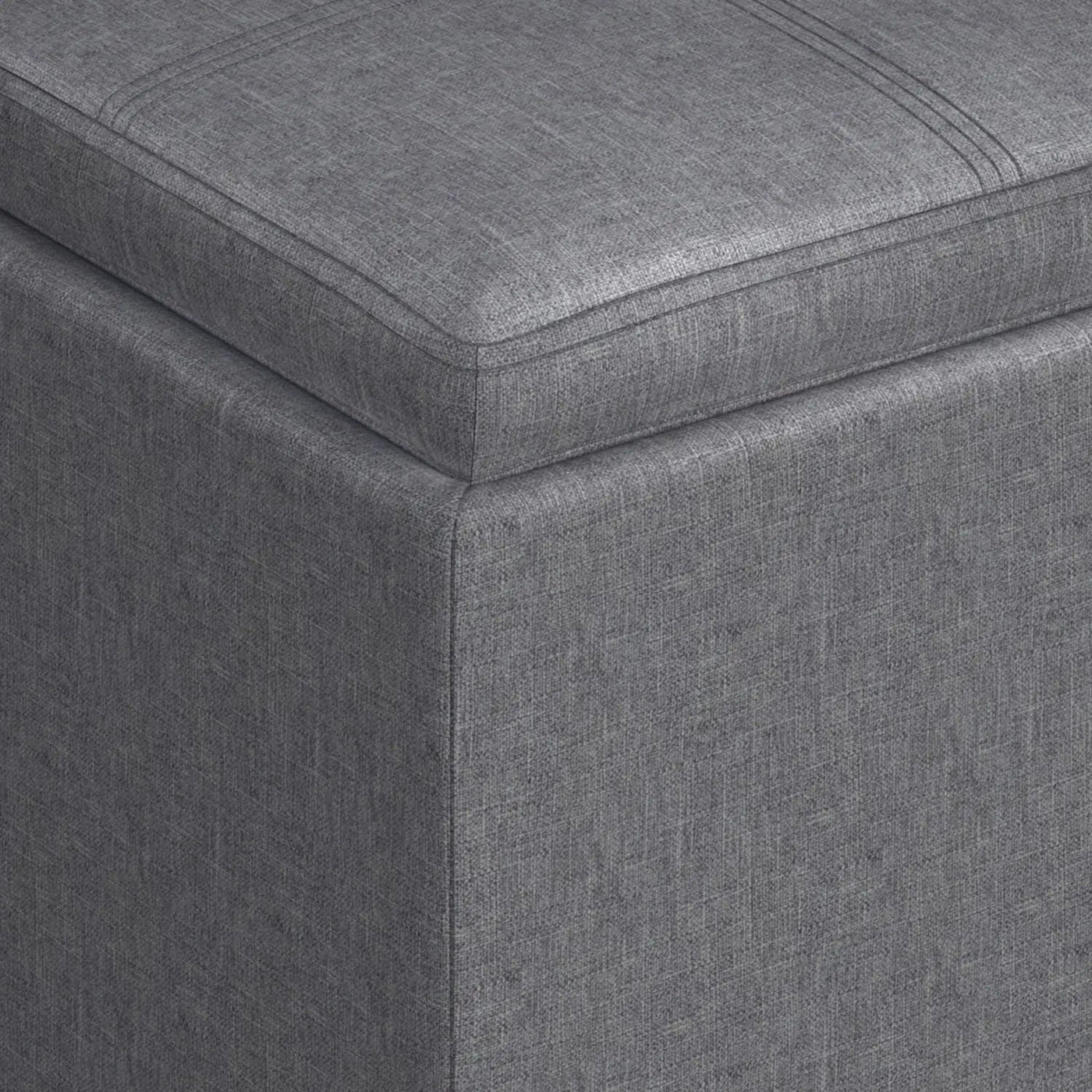 Rockwood - Upholstered Cube Storage Ottoman With Tray by Unique Piece Furniture