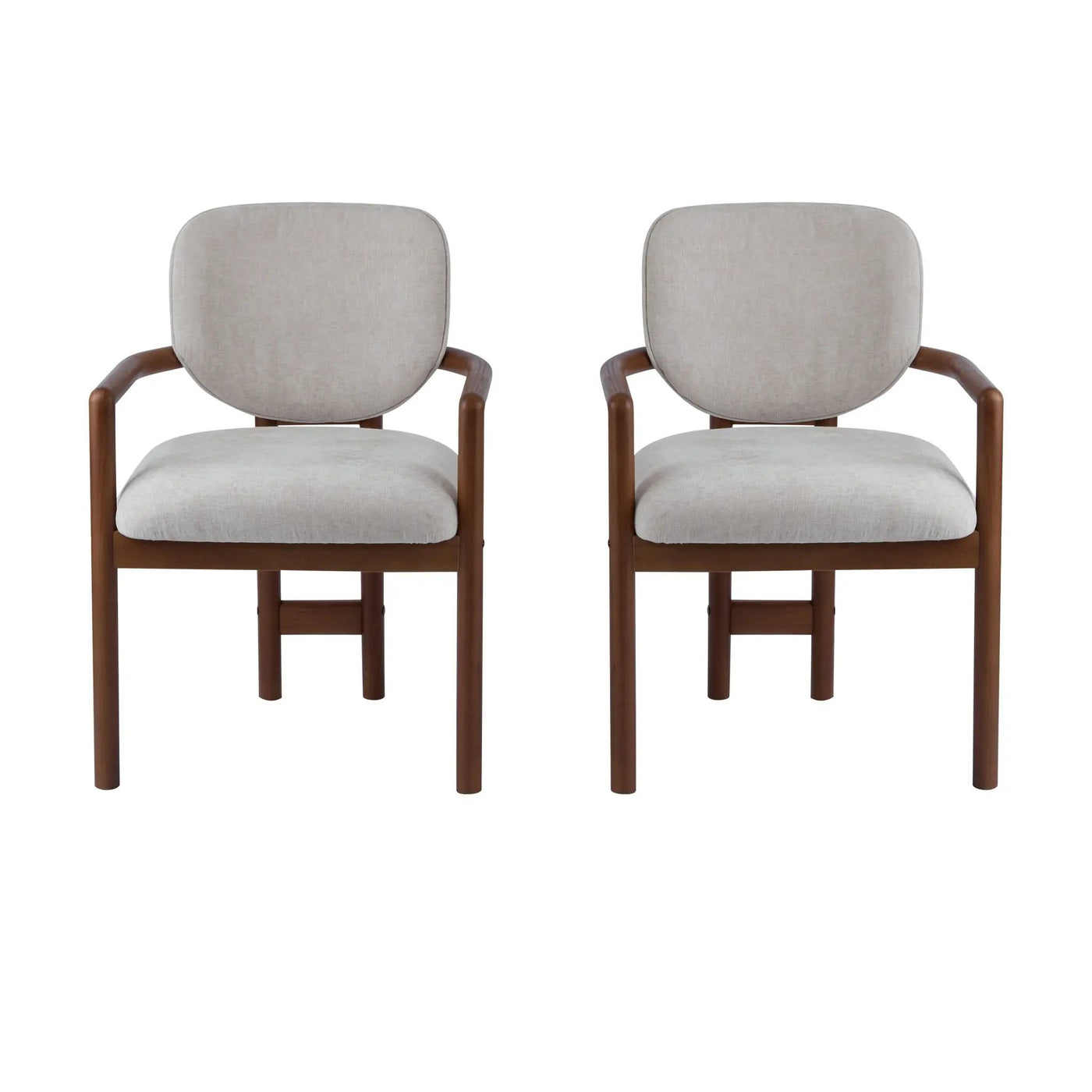 Upholstered Arm Dining Chairs (Set of 2) by HouseOfZazla