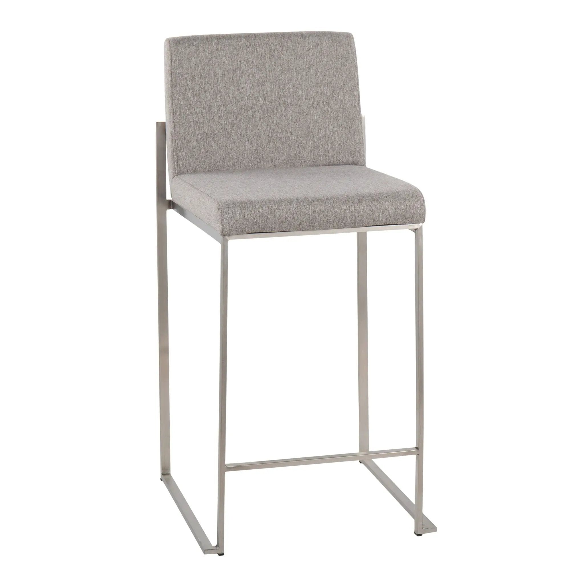 Fuji - Contemporary High Back Counter Stool, Functional Design by HouseOfZazla