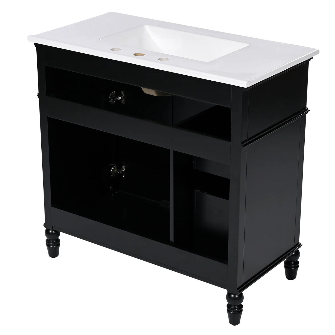 Bathroom Vanity With Sink, Freestanding Cabinet & Drawers by HouseOfZazla