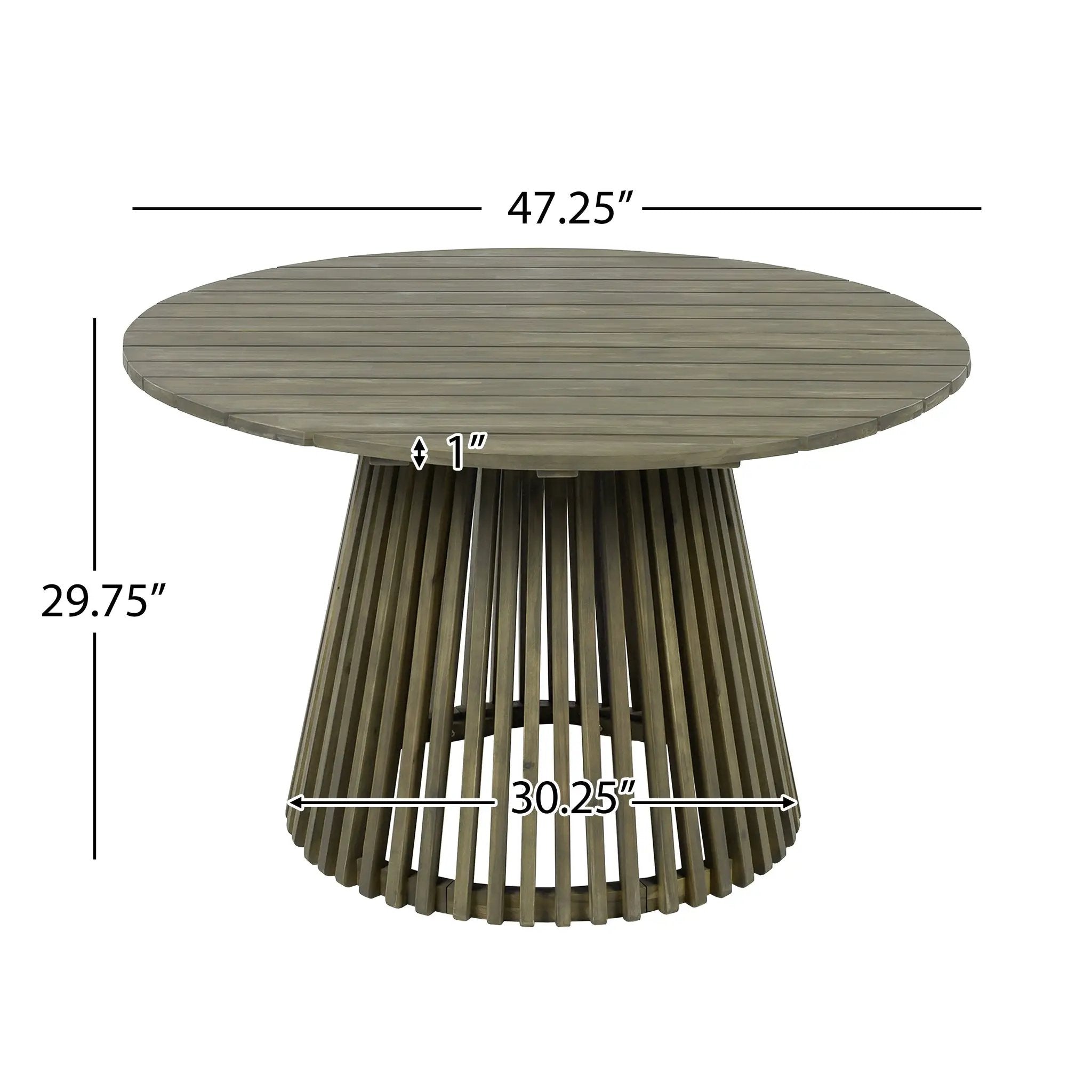 Patio Set Outdoor Acacia Wood Furniture Sets - Modern Club Chair Conversation Sets with Patio Dining Table by HouseOfZazla