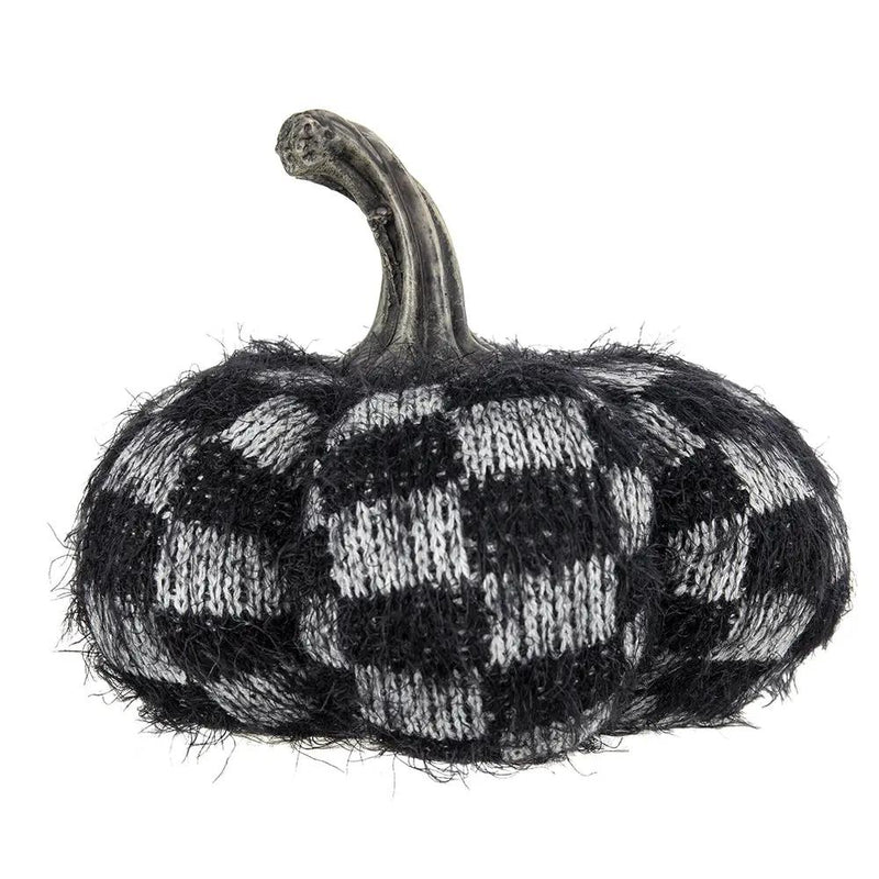 Set of 2 Fabric Black Pumpkins by HouseOfZazla