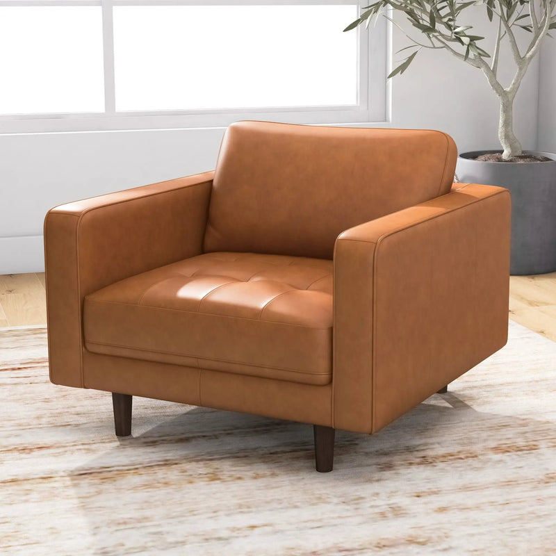 Catherine - Lounge Chair - Brown / Tan by HouseOfZazla