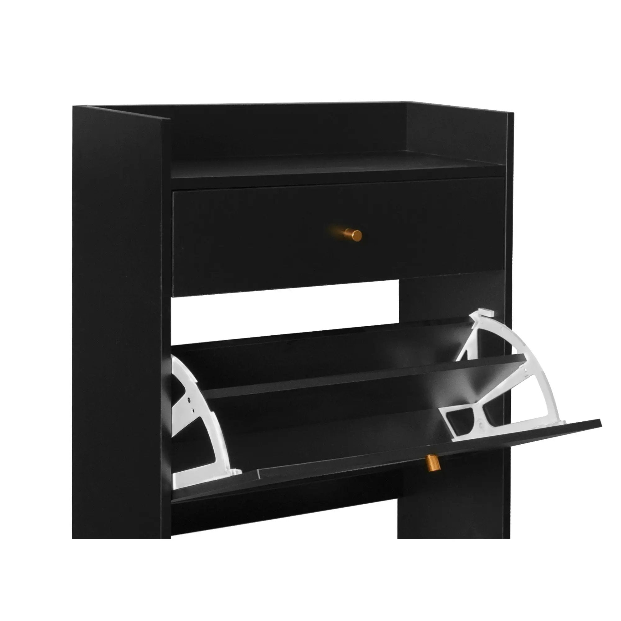 Allen - Rattan 2 Door 1 Drawer Cabinet Shoe Rack For Entrance by HouseOfZazla