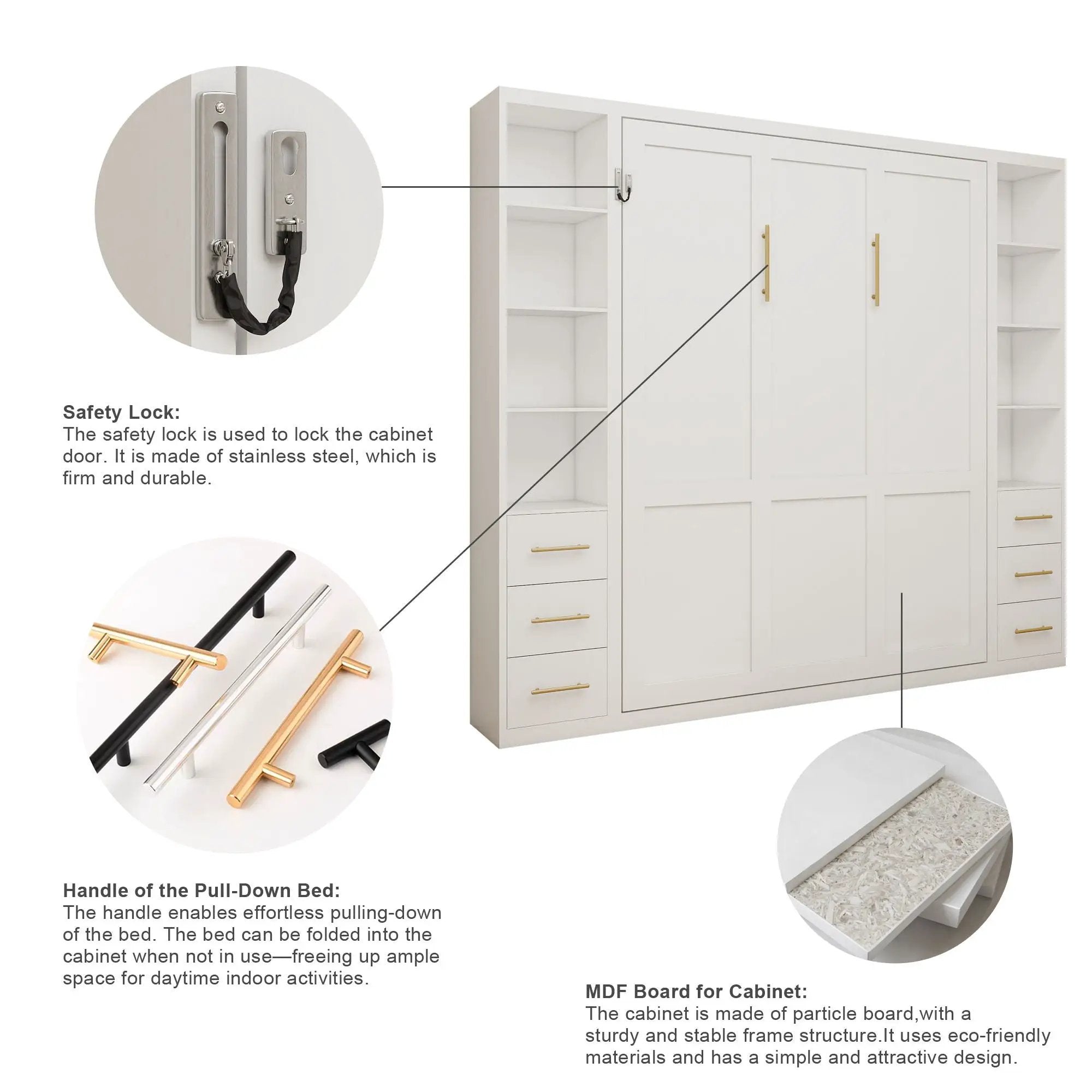 Folding Vertical Murphy Wall Bed by HouseOfZazla