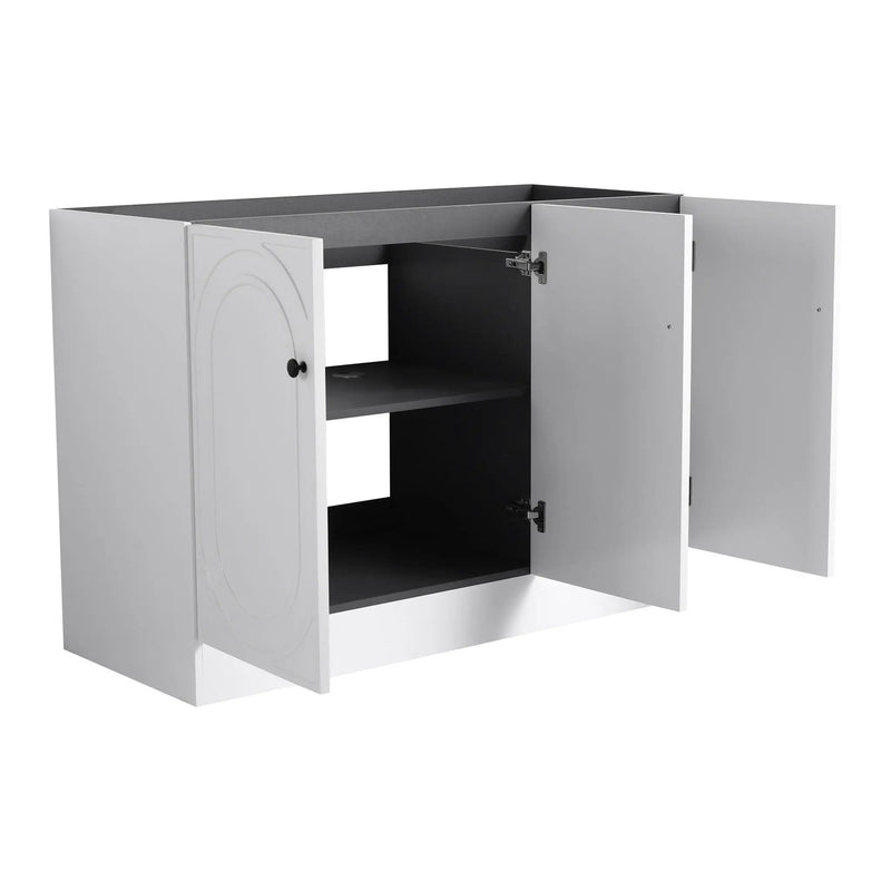 Modern Freestanding Bathroom Vanity With Soft Close Cabinet Doors by HouseOfZazla