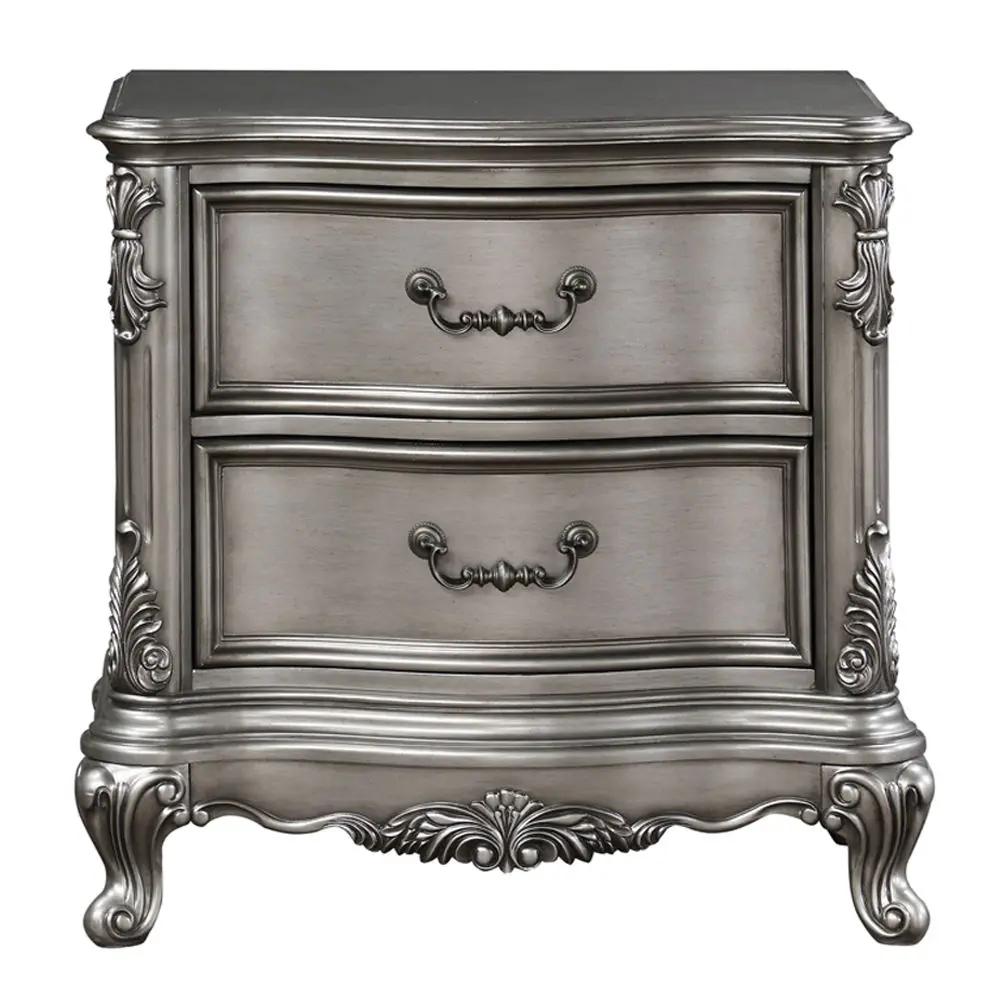 Ariadne - Nightstand - Antique Platinum by Unique Piece Furniture