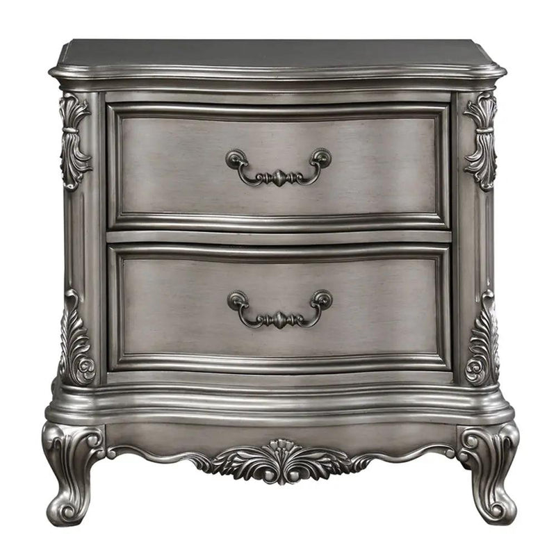 Ariadne - Nightstand - Antique Platinum by Unique Piece Furniture