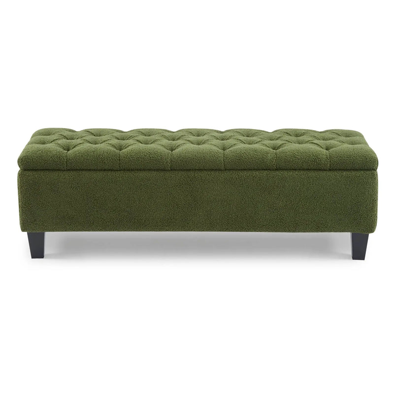 Ottoman Bench & Storage - Green by HouseOfZazla