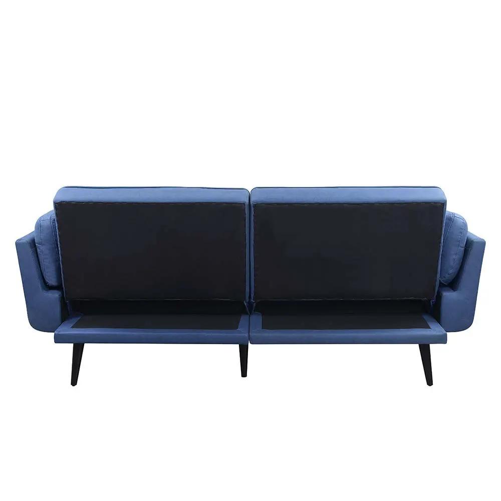Nafisa - Adjustable Sofa & Ottoman - Blue Fabric by Unique Piece Furniture