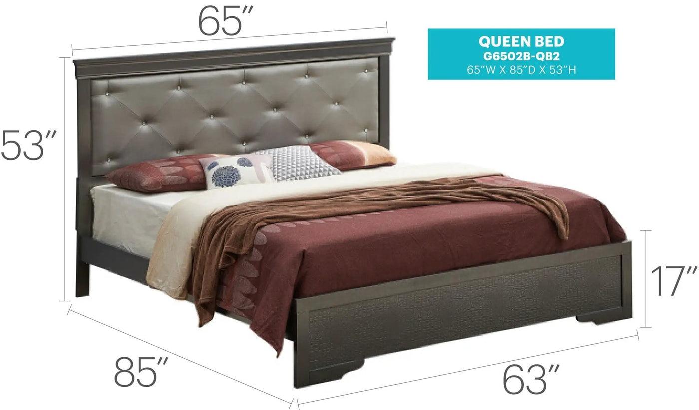 Chic Elegantly Designed Transitional Bed by HouseOfZazla