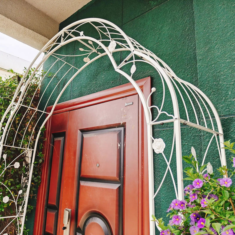 Metal Garden Arch Assemble Freely With 8 Styles Garden Arbor Trellis Climbing Plants Support Rose Arch by HouseOfZazla