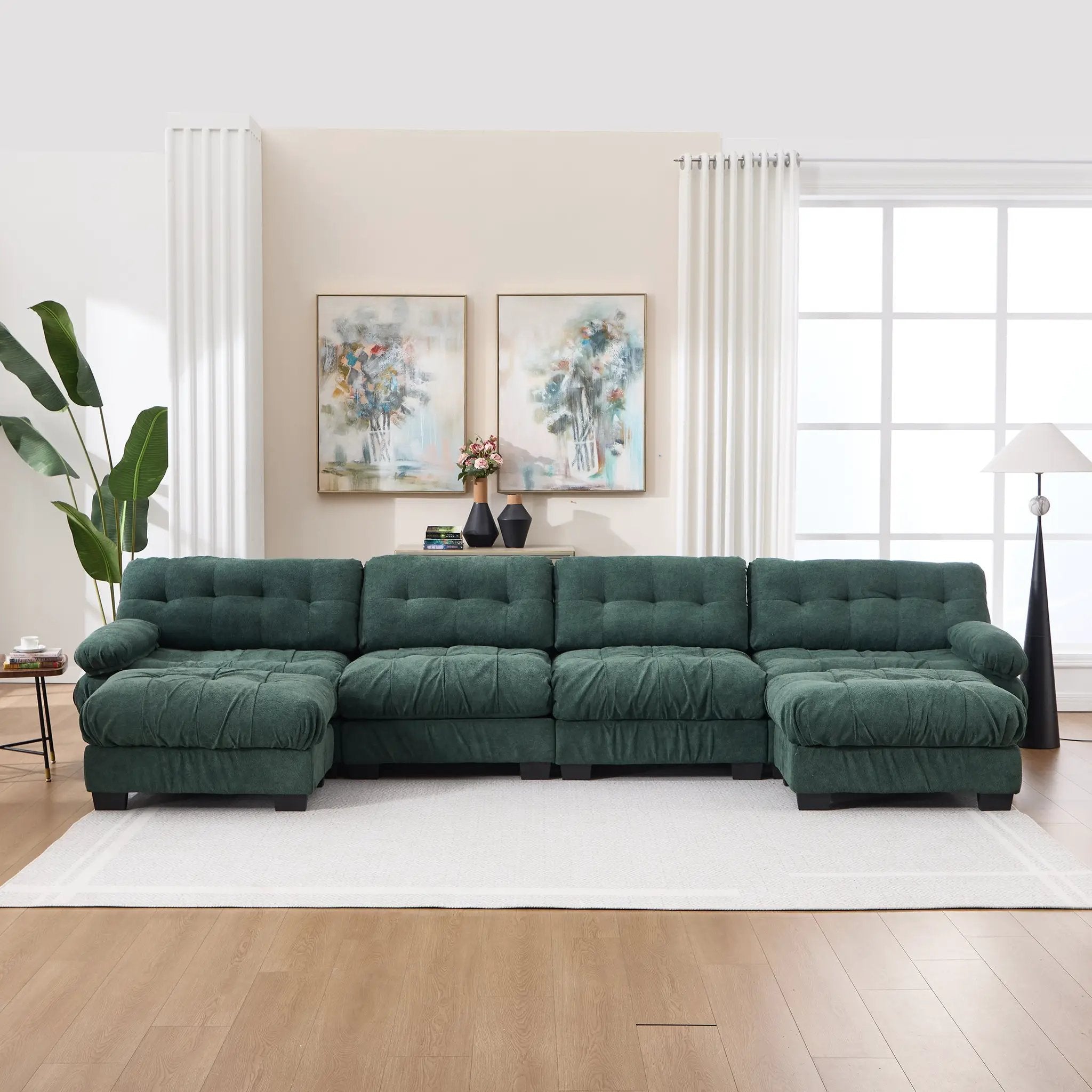 U Shaped Couch Modular Sectional Sofa by HouseOfZazla