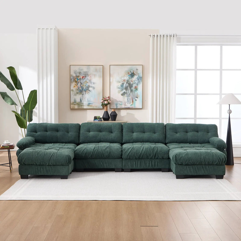U Shaped Couch Modular Sectional Sofa by HouseOfZazla