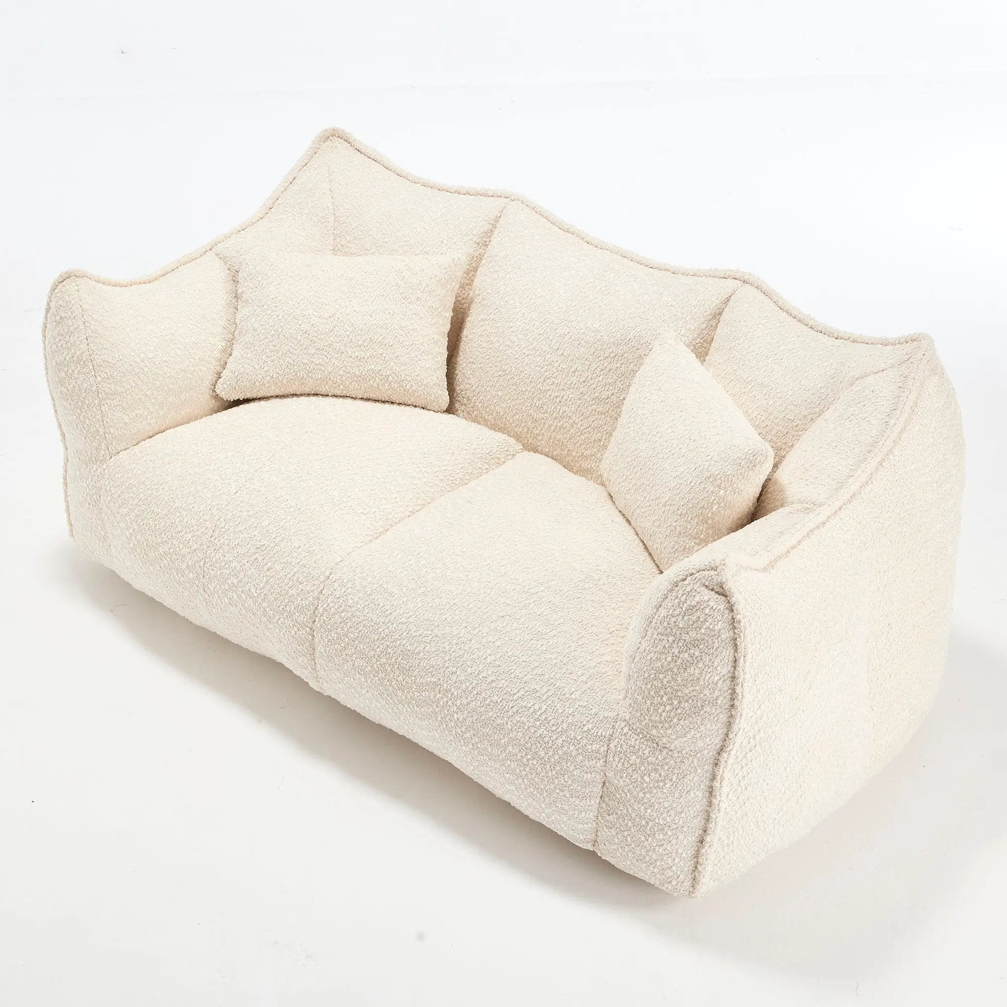 Comfortable Dual Beanbag Chair With High Resilience Foam Core For 2 People by HouseOfZazla