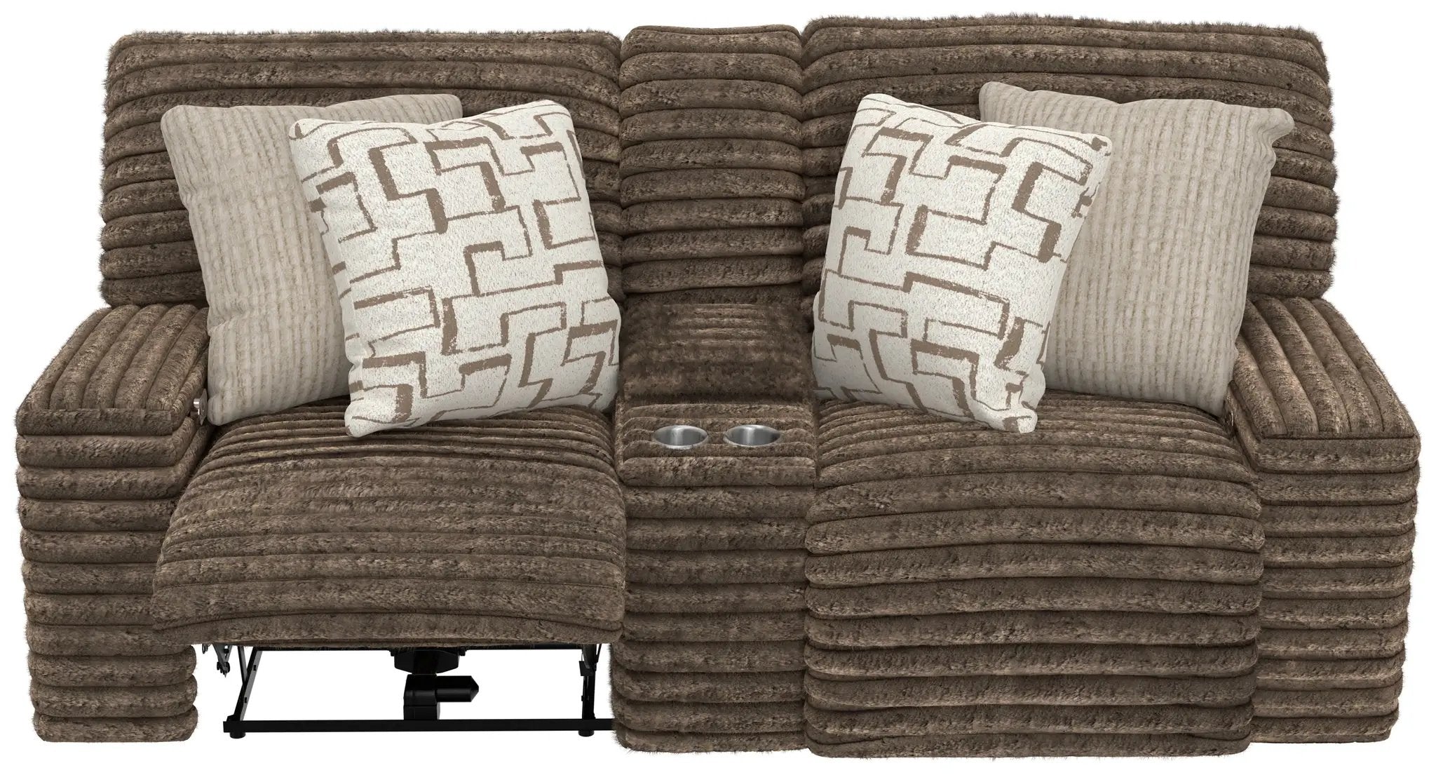 Lynx - Power Reclining Console Loveseat With Zero Gravity by Unique Piece Furniture